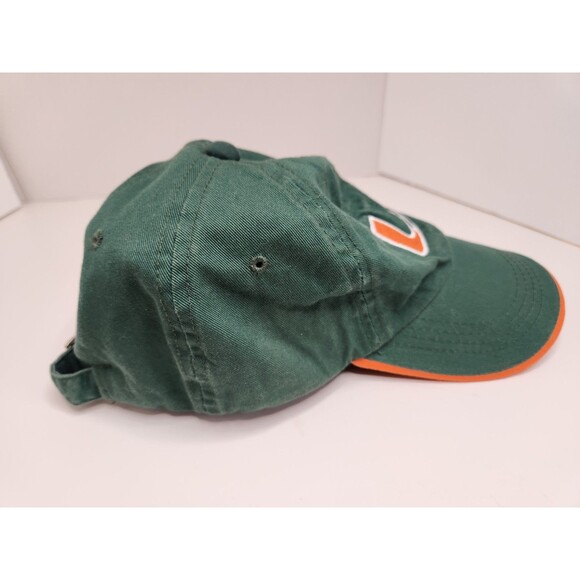 Miami Hurricanes Hat Cap Strap Back Green NCAA College Football‎ - Picture 4 of 7